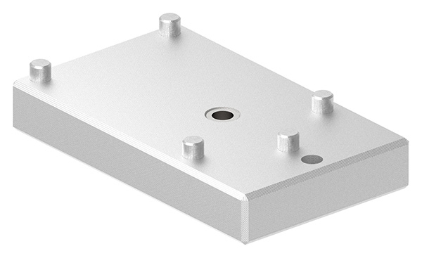 Bohrschablone für das CORNECT ® Edelstahlsystem 40x40mm, aus Alu