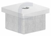 100034040-3-M8-V2A Einsteckkappe, für Quadratrohr 40 x 40 x 3,0mm, mit Gewinde M8, geschliffen, V2A