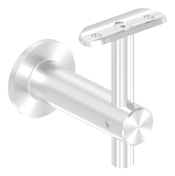 Handlaufhalter mit Handlaufanschlussplatte für Rohr 42,4mm (austauschbar), für Wandmontage, in der H