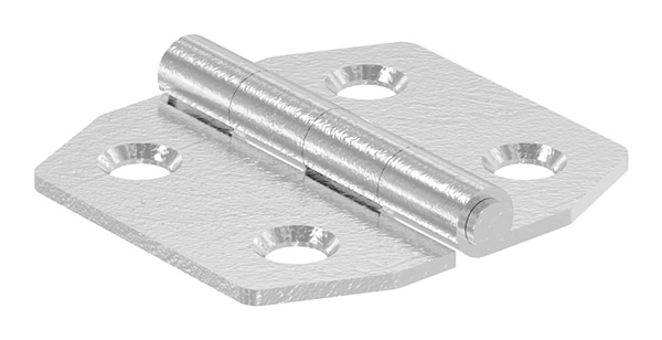 Scharnier 40x42mm mit festen Zapfen, V2A