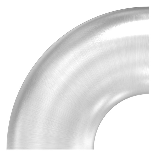 55190-240 Schweißbogen 90°, 42,4 x 2,0mm, geschliffen Korn 240, V2A