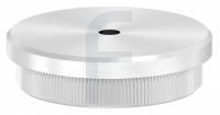 Rohrabschlussstopfen, für Rohr 48,3 x 2,5mm, flach, mit Entwässerungsbohrung 5mm, V2A