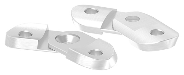 Halteplatte verstellbar, für Rohr 42,4mm, V4A 