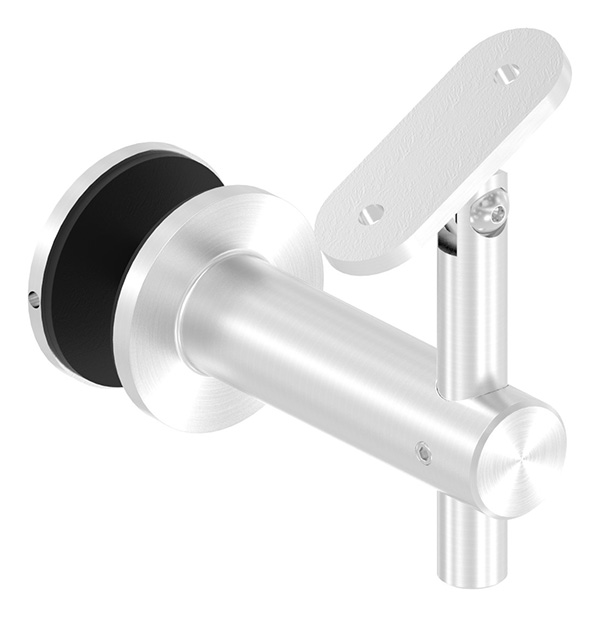 50352-240 Handlaufhalter für Glas mit Gelenk inkl. Handlaufanschlussplatte gerade (nicht austauschbar), in der