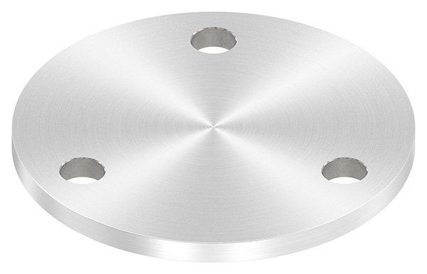 54103-240-R Ankerplatte, Ø 100 x 6mm, mit Rundschliff, V2A