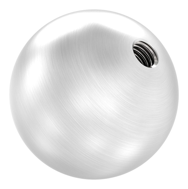 51030-240 Vollkugel, Ø 30mm, mit Gewinde M6, V2A