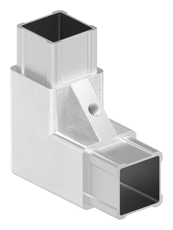 CORNECT® Ecke 90° für Rohr 30x30x2,0mm, V2A