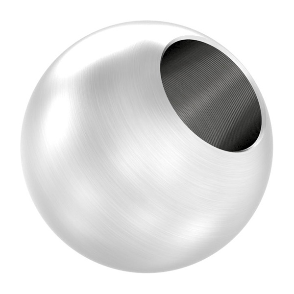 51020-240S10 Vollkugel, Ø 20mm, mit Sackloch 10,2mm, V2A