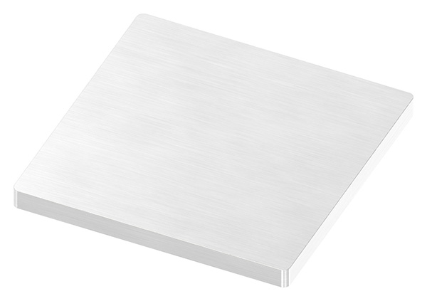 54209-240-6-OL Ankerplatte, 80 x 80 x 6mm, mit Längsschliff, V2A