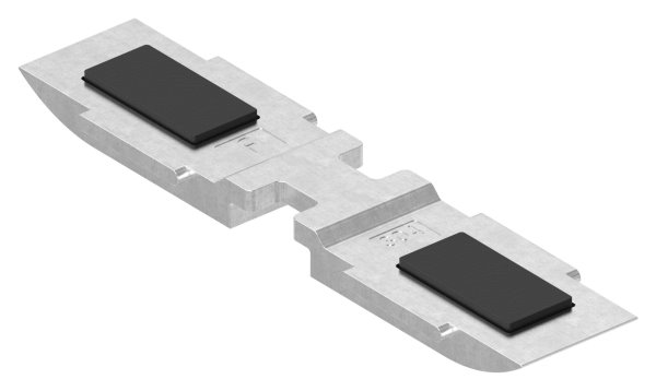 Sichtschutz Sicherungsboden zu Mittelklemme Mod. 25, in V2A