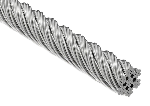 Edelstahlseil 7x7, Ø 8mm, V4A (Preis pro Meter)