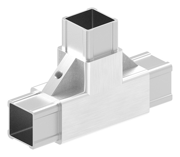 CORNECT® T-Stück für Rohr 30x30x2,0mm, V2A