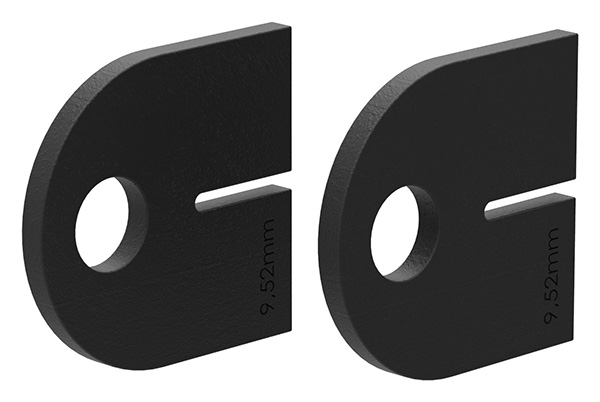 23095-GU 1 Paar Gummi für Mod. 23, VSG-Glas 9,52mm