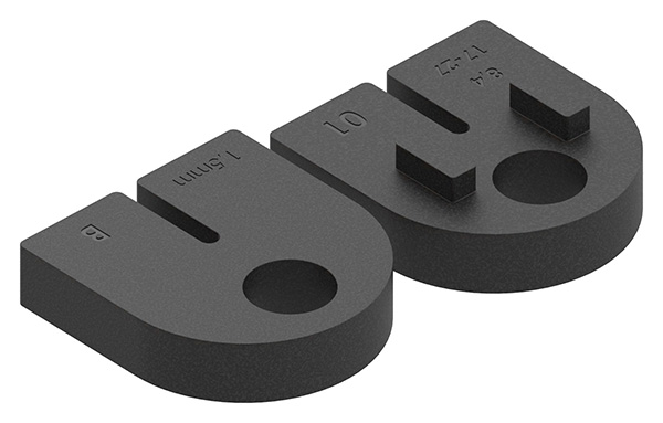 3801-GU 1 Paar Gummi für Mod. 38, für Blech 1,5mm