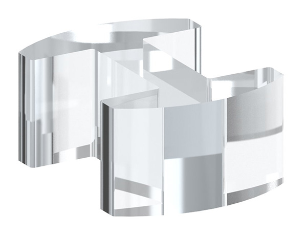 80571-P-16 Glasausrichter aus Kunststoff für Ganzglasgeländer für  Glas 16,76 - 17,52mm