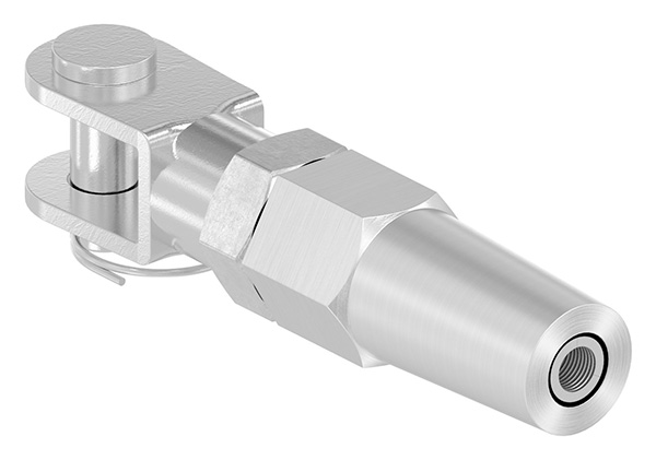 Gabelterminal zur Selbstmontage, für 6mm Seil, V4A