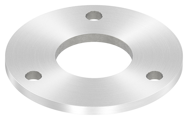 Ankerplatte, Ø 140 x 8mm, mit Rundschliff, V2A