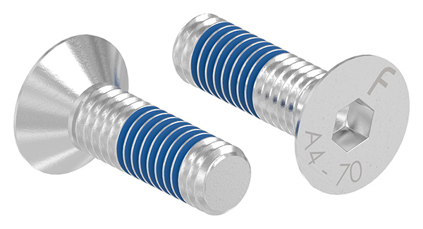 58315-V4A-20-B Senkkopfschraube M6 x 20, A4, ISO 10642, mit Schraubensicherung "Precote 85"