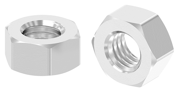 Sechskantmutter M5 mit Rechtsgewinde, DIN 934, A2